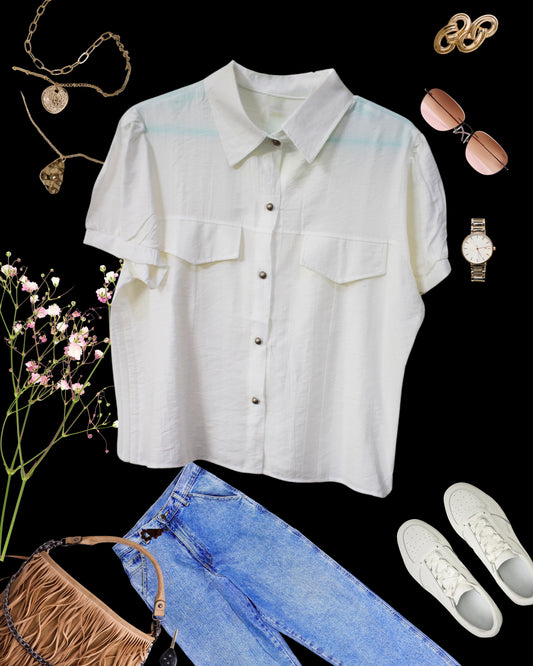 Crop adjustable Shirt