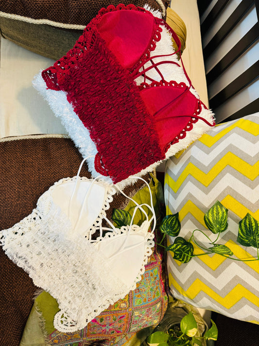 Boho Crochet Criss-Cross Corset