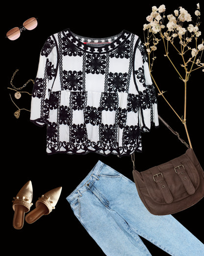 Petal Tapestry Blowse