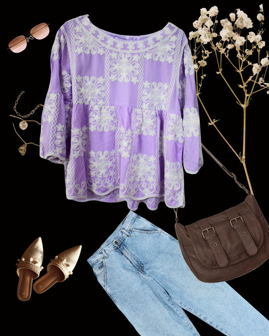 Petal Tapestry Blowse