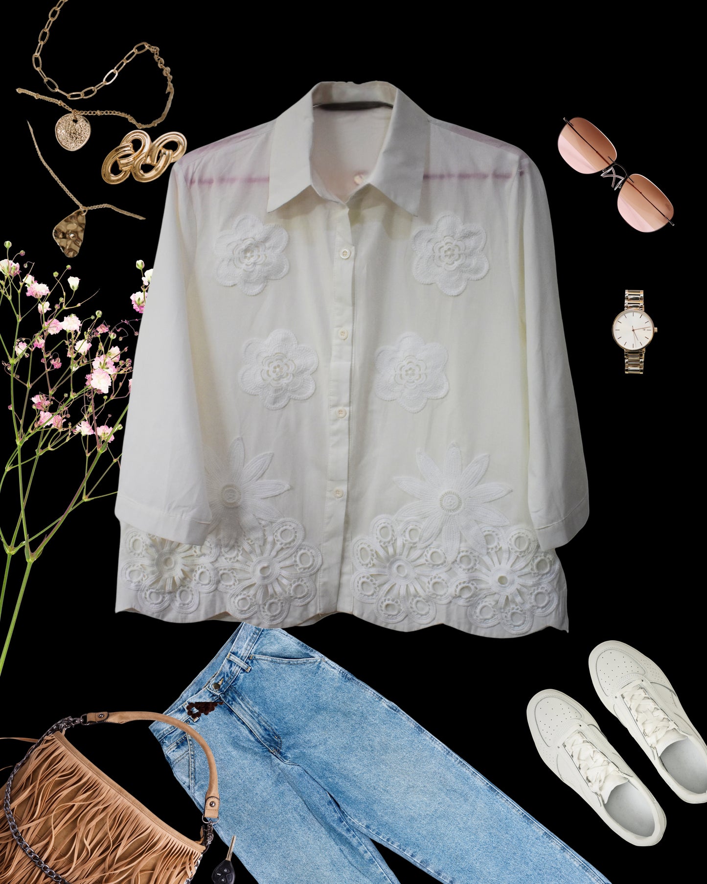 Daisy Daydream White Shirt