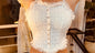 Glitzy Blitzy Padded Lacy Frill Top