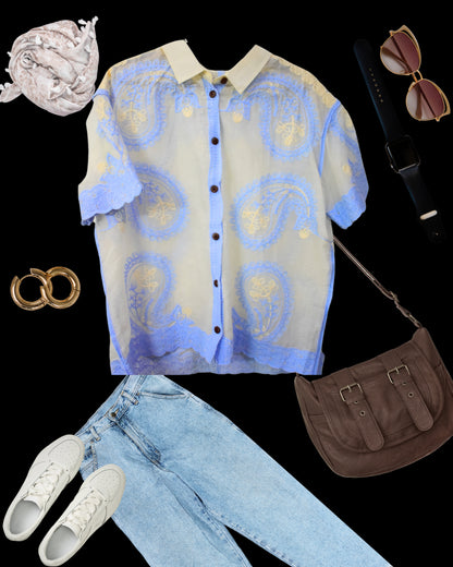 Our Pinteresty Shirt( Paisley Embroidery)