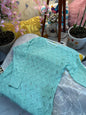 Sea Green Crochet Knit Full Sleeve Top