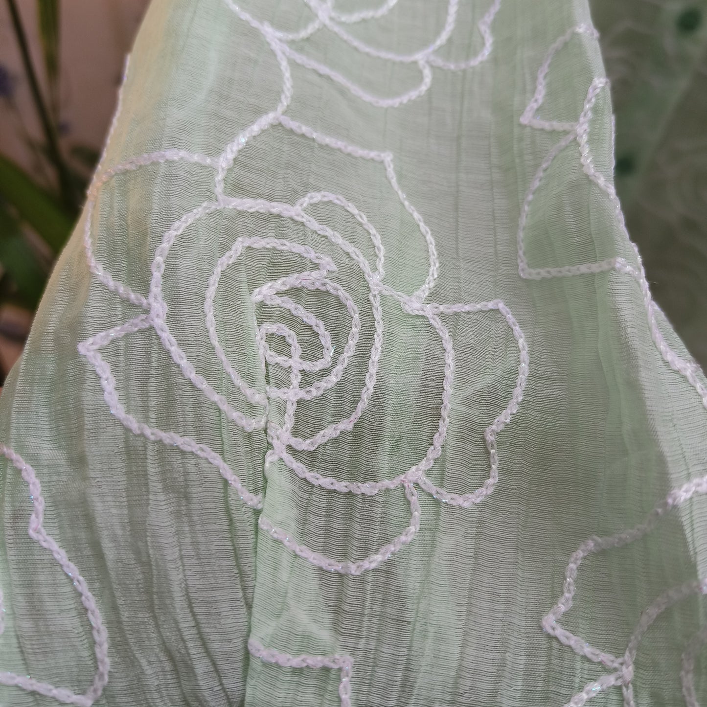 Rose Threadwork Stitch Embroidery Shirt