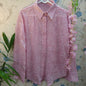 Rose Threadwork Stitch Embroidery Shirt