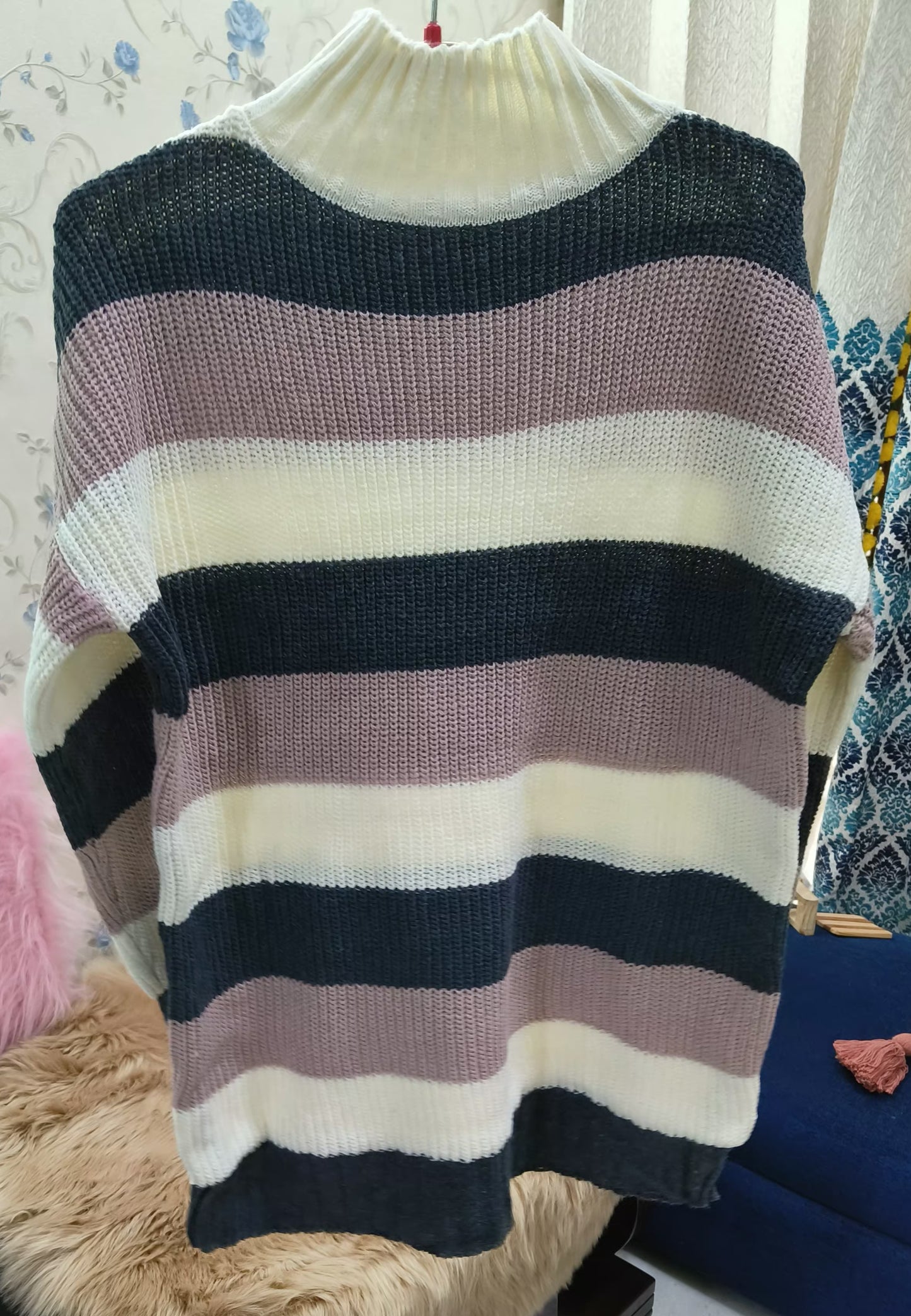 High Neck Plus Size Pullover