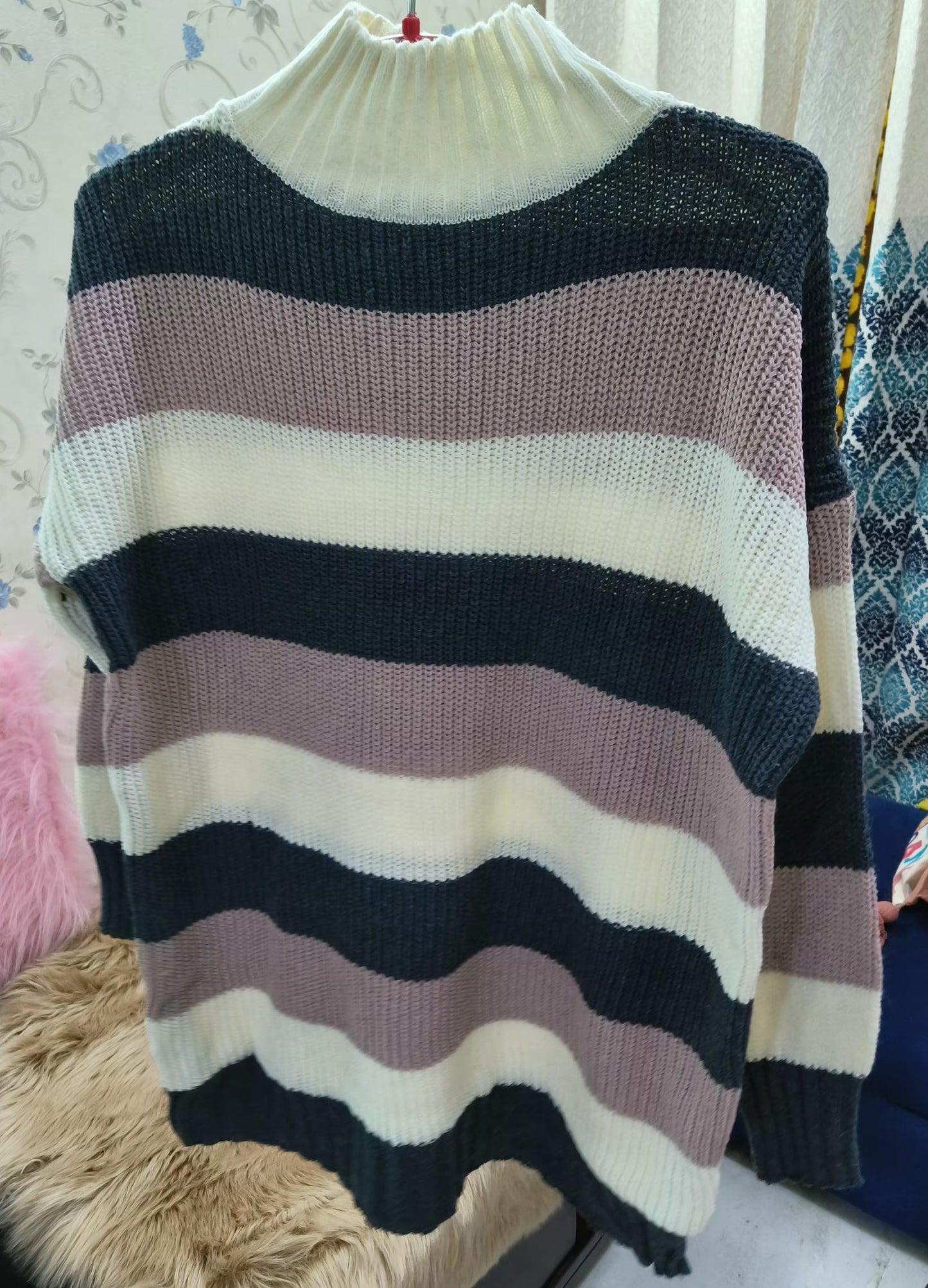 High Neck Plus Size Pullover