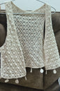 Off-White Crochet Kit Bohemian Half Shrug