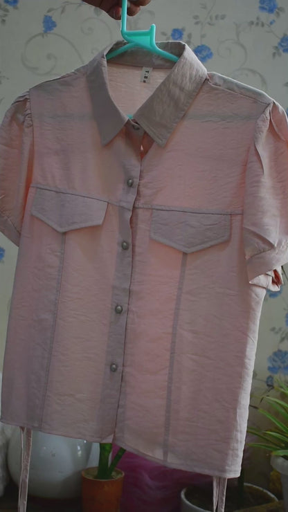 Crop adjustable Shirt